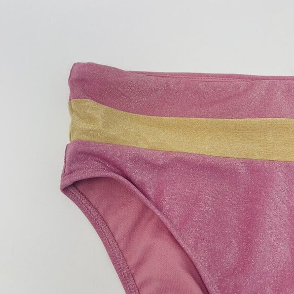 Salt + Cove Juniors Medium Precious Metals Colorblocked Swim Bikini Bottoms 045 - Picture 5 of 9